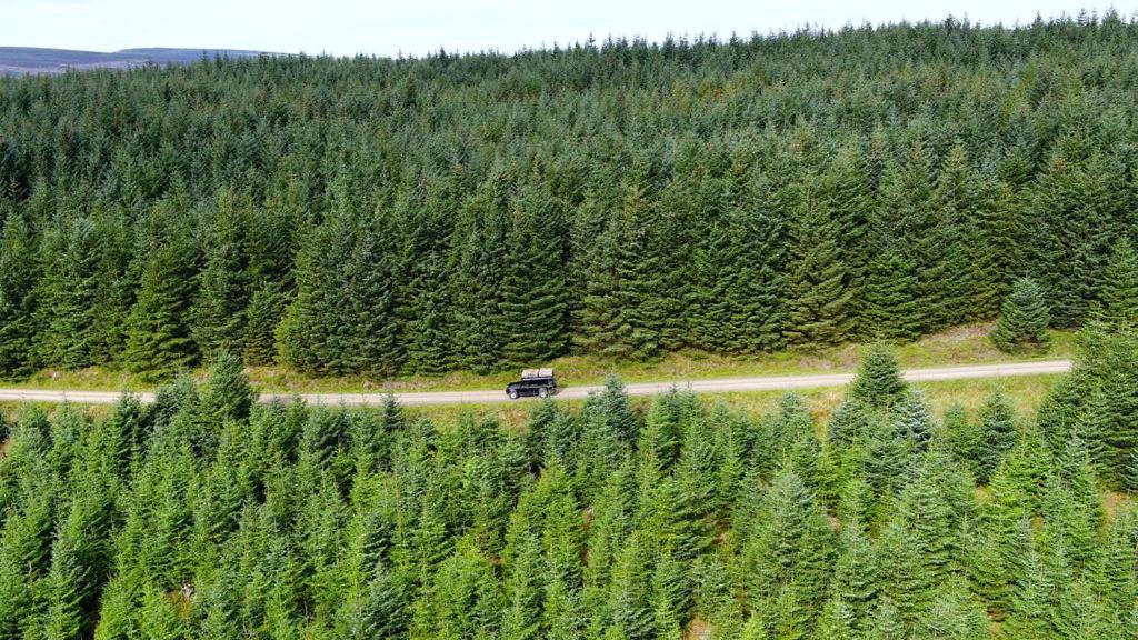 Land Rover Defender Camper Hire Morpeth Buitenkant foto